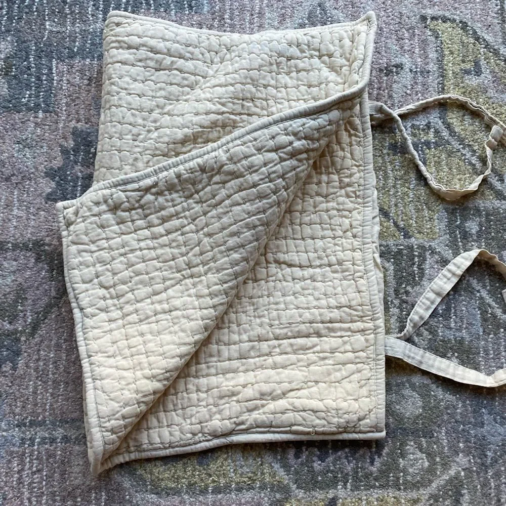Pottery Barn Quilted Pillow Case Shams with Ties
